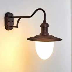 Applique murale d'extérieur Lucide ARUBA Brun, Rouille, 1 lumière
