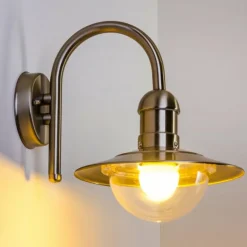 Applique murale d'extérieur Elima Acier inoxydable, 1 lumière