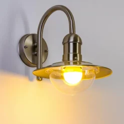 Applique murale d'extérieur Elima Acier inoxydable, 1 lumière