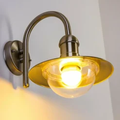 Applique murale d'extérieur Elima Acier inoxydable, 1 lumière