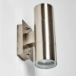 Applique murale d'extérieur Malaga Acier inoxydable, 2 lumières