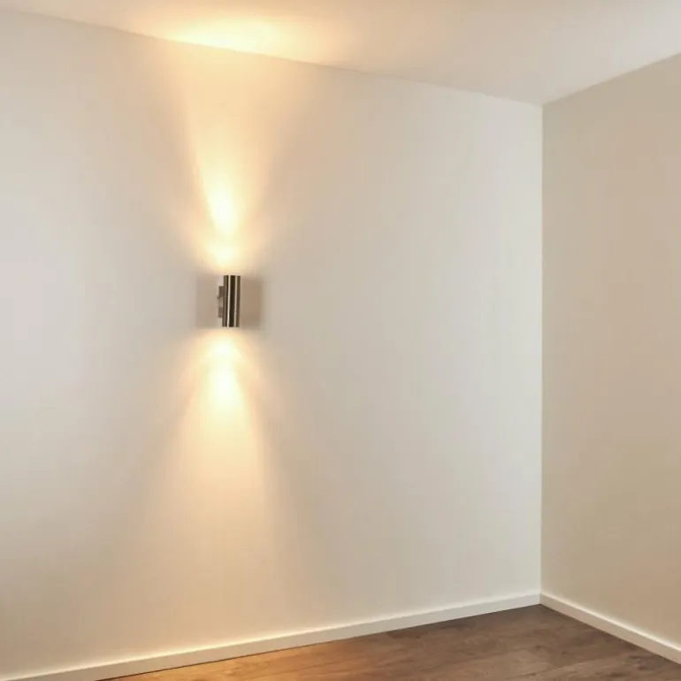 Applique murale d'extérieur Malaga Acier inoxydable, 2 lumières