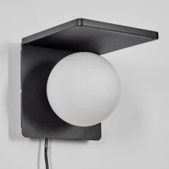 Applique murale Diamoukope Noir, 1 lumière