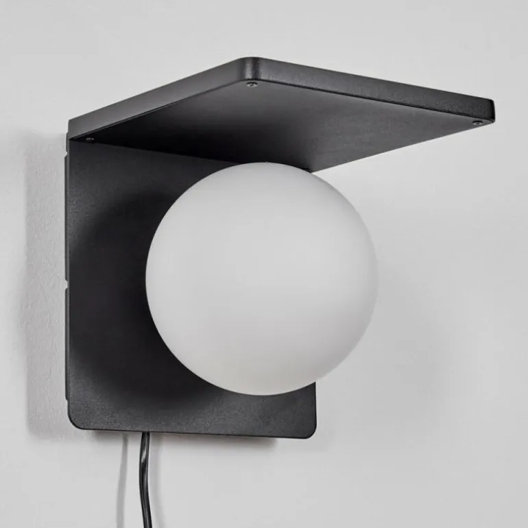 Applique murale Diamoukope Noir, 1 lumière