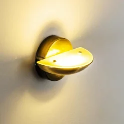 Applique murale Dominical LED Laiton, 2 lumières