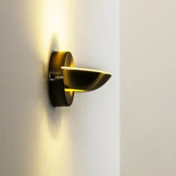 Applique murale Dominical LED Laiton, 2 lumières