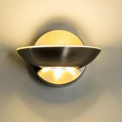Applique murale Dominical LED Nickel mat, 2 lumières