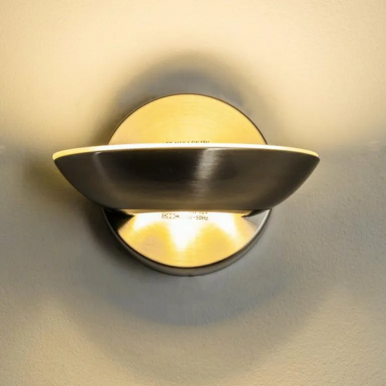 Applique murale Dominical LED Nickel mat, 2 lumières