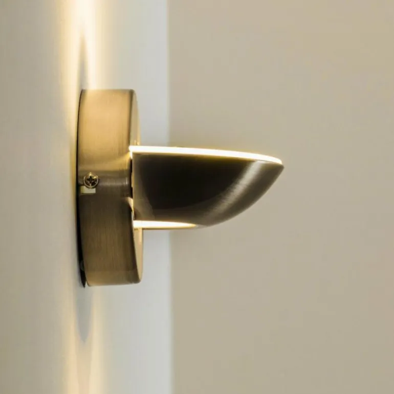 Applique murale Dominical LED Nickel mat, 2 lumières