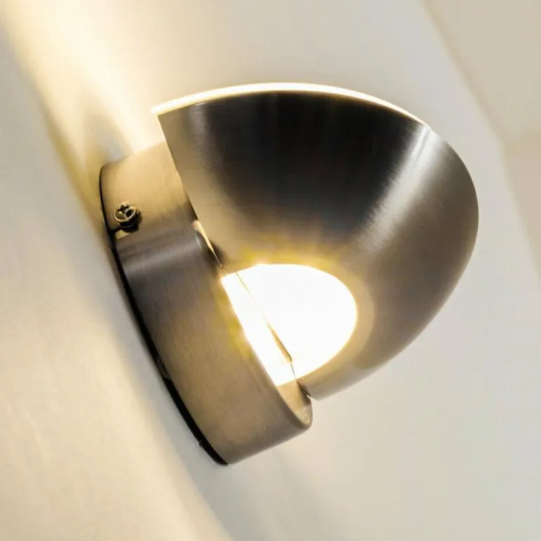 Applique murale Dominical LED Nickel mat, 2 lumières