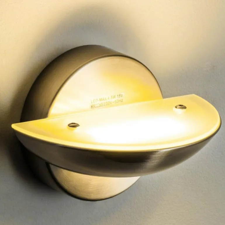 Applique murale Dominical LED Nickel mat, 2 lumières