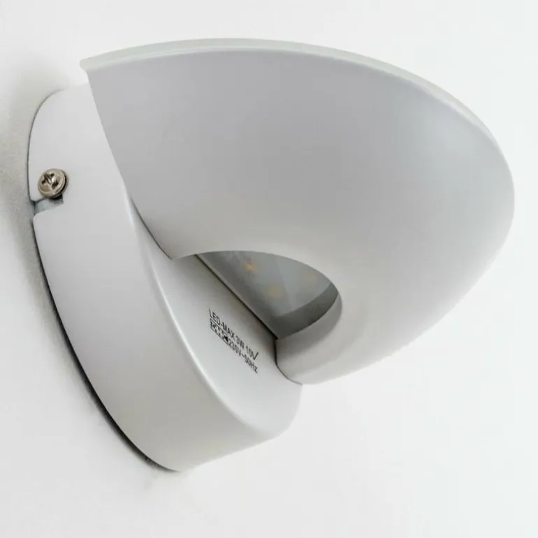 Applique murale Dominical LED Blanc, 2 lumières