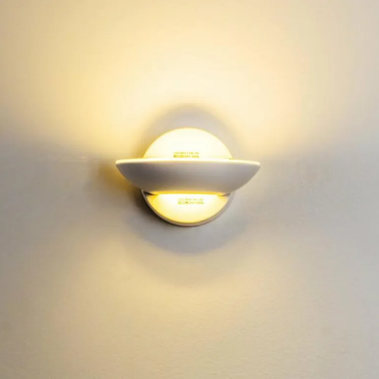 Applique murale Dominical LED Blanc, 2 lumières
