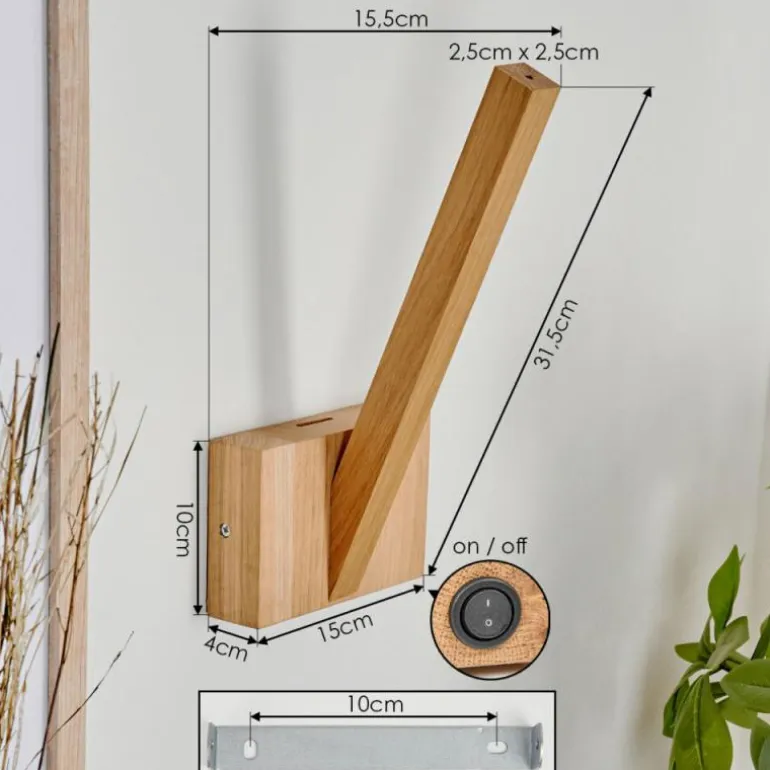 Applique murale Donoume LED Écru, 1 lumière
