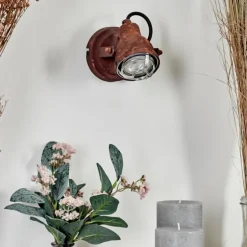 Applique murale Drobak Rouille, 1 lumière