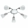 Applique murale Eglo Dakar 6 LED Chrome, Nickel mat, 5 lumières
