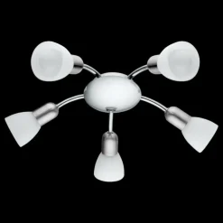 Applique murale Eglo Dakar 6 LED Chrome, Nickel mat, 5 lumières
