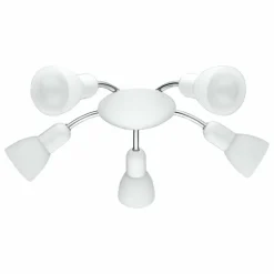 Applique murale Eglo Dakar 6 LED Chrome, Blanc, 5 lumières