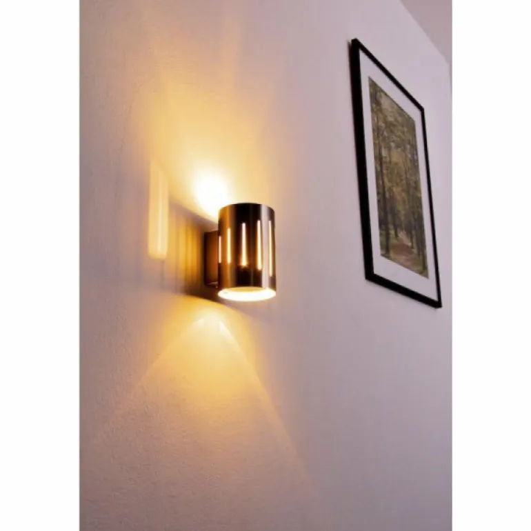 Applique murale Eglo Madras 1 Chrome, Acier inoxydable, Nickel mat, 1 lumière