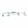 Applique murale Eglo Vallida-Sd LED Chrome, Blanc, 5 lumières