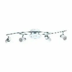 Applique murale Eglo Vallida-Sd LED Chrome, Blanc, 5 lumières