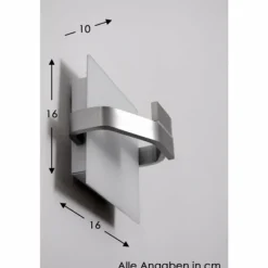 Applique murale Elesi Luce LED Argenté, 1 lumière
