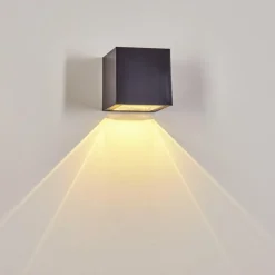 Applique murale extérieure solaire Lapeer LED Noir, 1 lumière