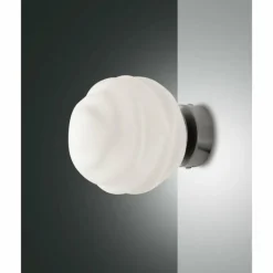 Applique murale Fabas Luce Ava Nickel mat, 1 lumière