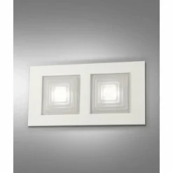 Applique murale Fabas Luce Formia LED Blanc, 2 lumières