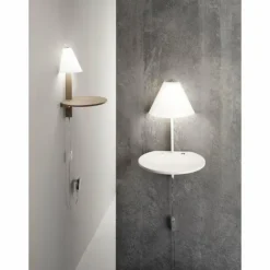 Applique murale Fabas Luce Goodnight LED Blanc, 1 lumière