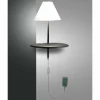 Applique murale Fabas Luce Goodnight LED Anthracite, 1 lumière