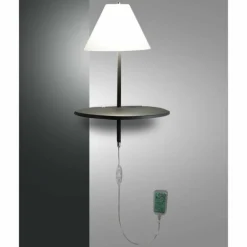 Applique murale Fabas Luce Goodnight LED Anthracite, 1 lumière
