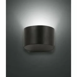 Applique murale Fabas Luce Lao LED Noir, 1 lumière