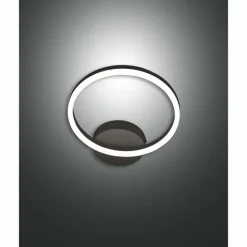 Applique murale Fabas Luce Giotto LED Noir, 1 lumière