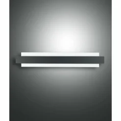 Applique murale Fabas Luce Regolo LED Noir, 1 lumière