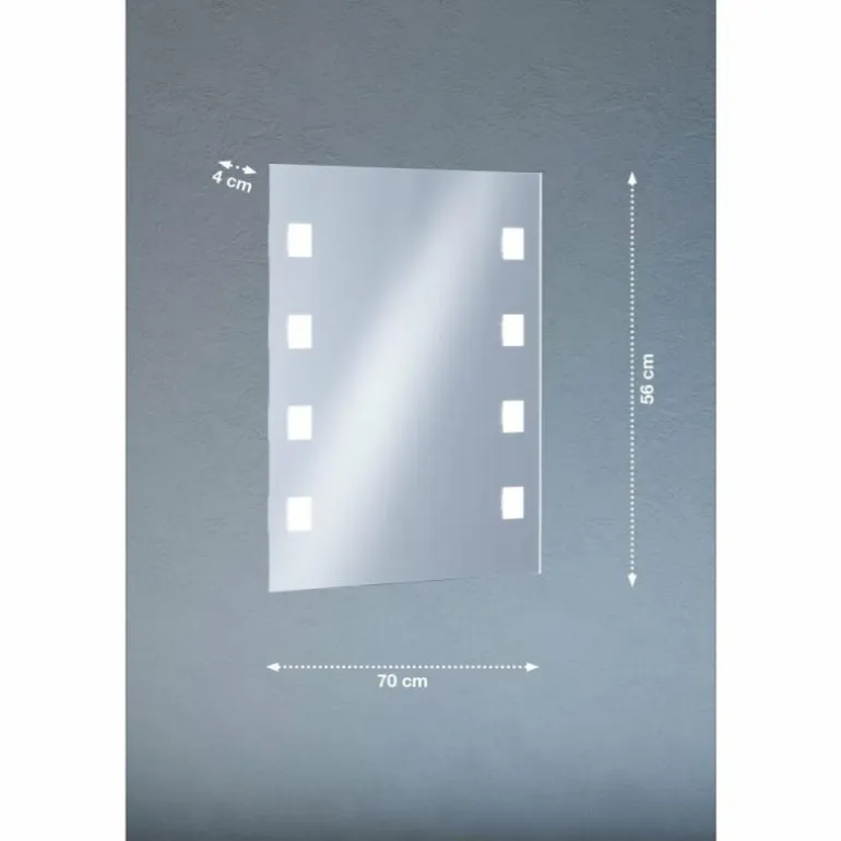 Applique murale Fischer & Honsel Spiegel LED Argenté, 1 lumière