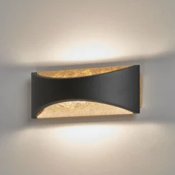 Applique murale Fischer & Honsel Rio LED Noir, 1 lumière