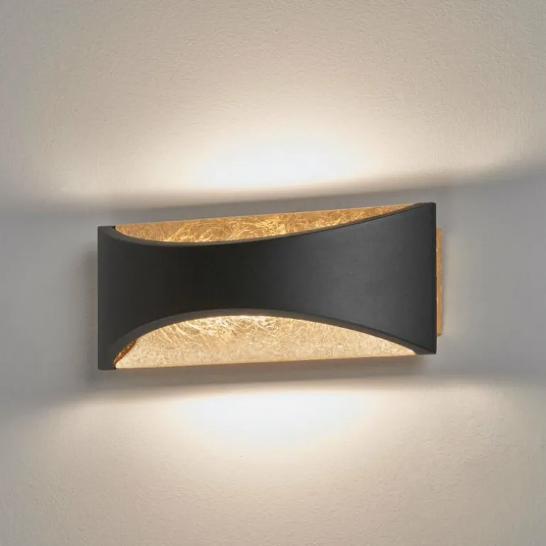 Applique murale Fischer & Honsel Rio LED Noir, 1 lumière