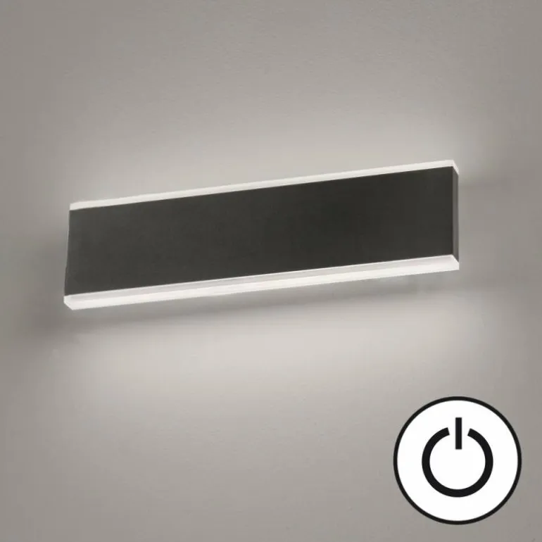 Applique murale Fischer & Honsel Muur LED Noir, 1 lumière
