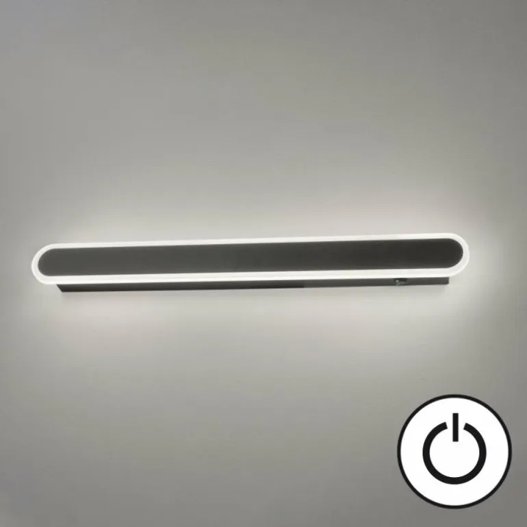 Applique murale Fischer & Honsel Stretto LED Noir, 1 lumière