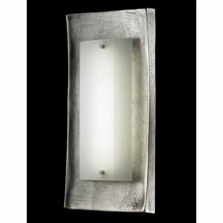Applique murale Fischer Shine Alu LED Nickel mat, Rouille, 1 lumière