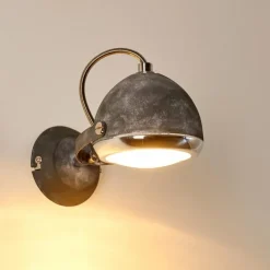 Applique murale Foverup Chrome, Gris, 1 lumière