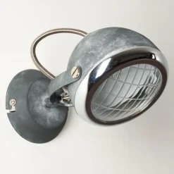 Applique murale Foverup Chrome, Gris, 1 lumière