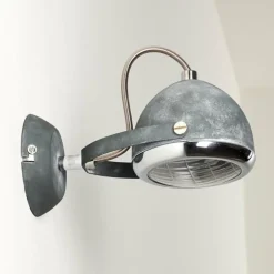 Applique murale Foverup Chrome, Gris, 1 lumière