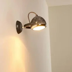Applique murale Foverup Chrome, Gris, 1 lumière