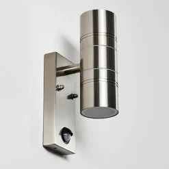 Applique murale Froslev LED Chrome, 2 lumières, Détecteur de mouvement