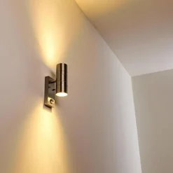 Applique murale Froslev LED Chrome, 2 lumières, Détecteur de mouvement