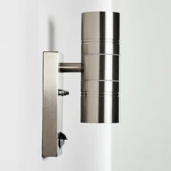 Applique murale Froslev LED Chrome, 2 lumières, Détecteur de mouvement