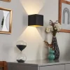 Applique murale Fulufo LED Cuivre, Noir, 1 lumière