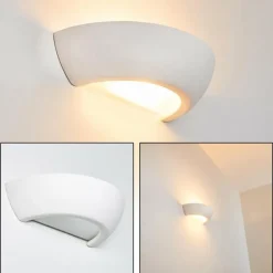 Applique murale Garbagna Blanc, 1 lumière